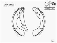 KAMPANA BALATA LEVYELI  ( OPEL: CORSA TIGRA ASTRA 93 - 00)