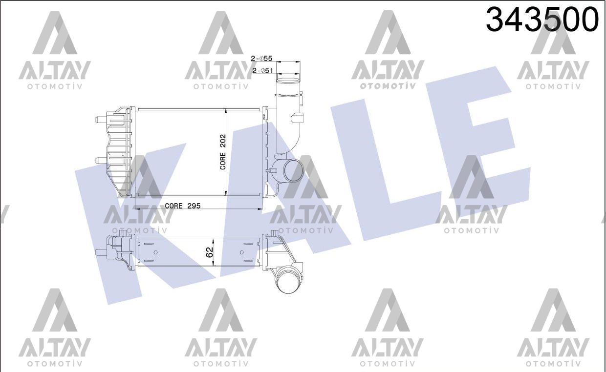 TURBO RADYATÖRÜ (INTERCOOLER) DUCATO / BOXER / JUMPER 94-02 1.9TD-2.5TDI-2.8 HDI-2.8 JTD