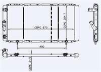 MOTOR RADYATOR R21 OPTIMA MANAGER CONCORDE (1 SIRA CU+PL) / (670×355×21,5)