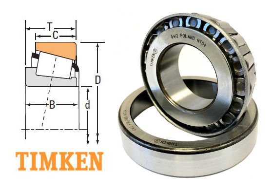 Konik Makaralı Rulman 20X42X14.25