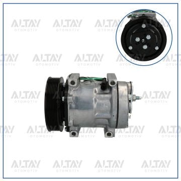 KLIMA KOMPRESORU FIAT EGEA / 500L 1.3JTD-1.6 BENZIN 6PK KASNAKLI 110mm