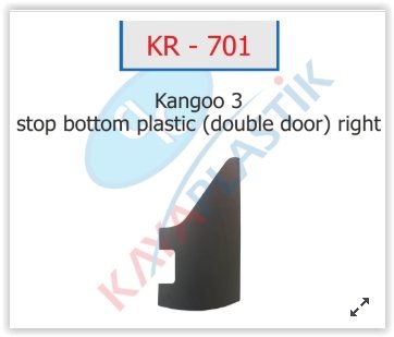 (x) ARKA TAMPON SAĞ ÜST PARÇA KNG III 08=> (ÇİFT KAPI)