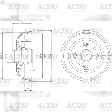 FREN KAMPANASI CORSA C 02-10 ABS SİZ ARKA