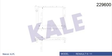 RADYATÖR SU R9 85-00 / R11 85-00 1.4-1.6 KARBÜRATÖRLÜ MEKANİK