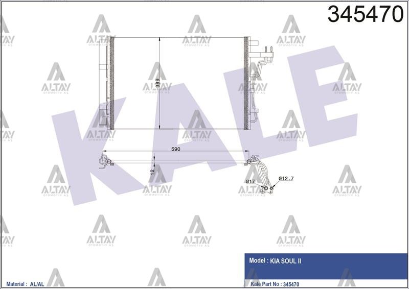 RADYATÖR KLİMA SOUL 14=> 1.6 GDI