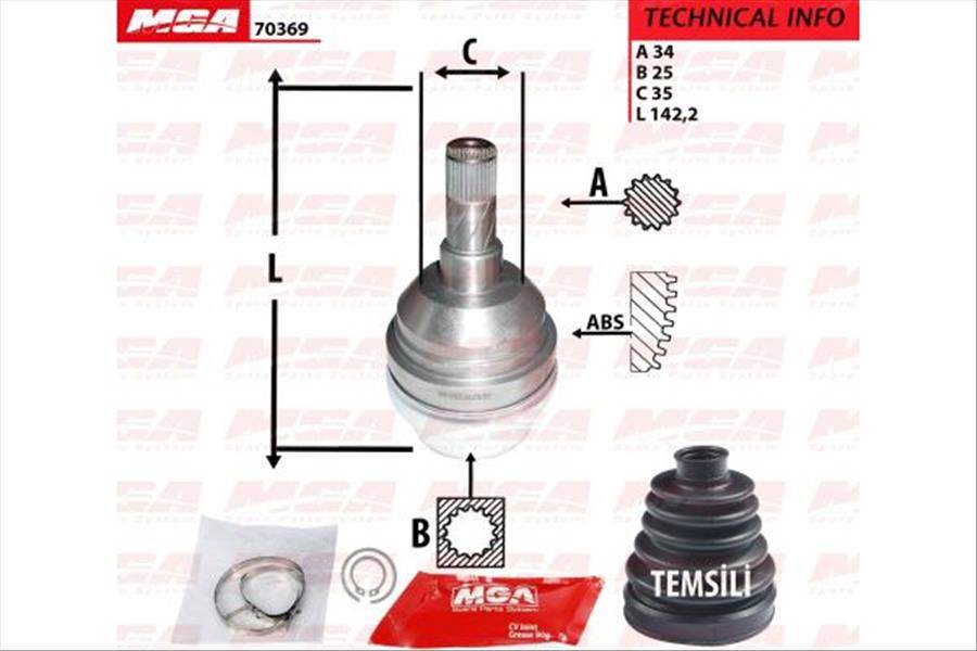 Aks Kafası Ic ( Opel : Vectra A Vectra B 88-95 )