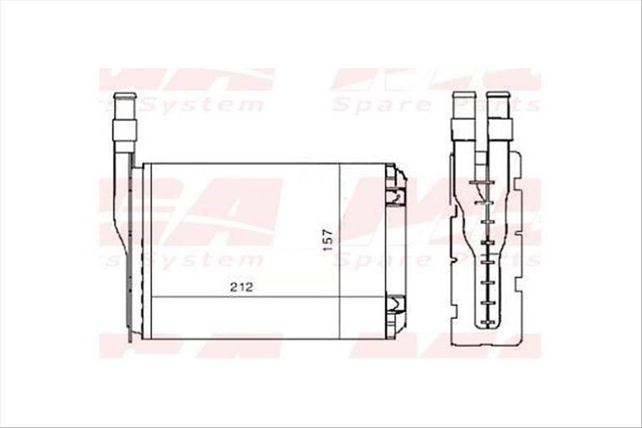 KALORIFER RADYATORU MEKANİK ( RENAULT : R9 / R11 ) 213×158×42