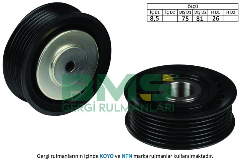 ALTERNATOR GERGI RULMANI TRANSPORTER T4 2.4 / 2.5TDI