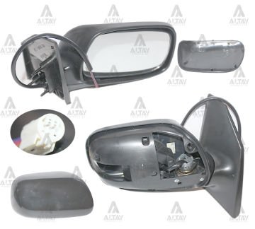 AYNA DIŞ DİKİZ COROLLA 03-06 ELEKTRİKLİ 3 FİŞLİ (YUVARLAK SOKET) SAĞ
