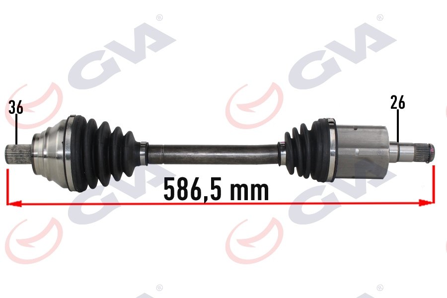KOMPLE AKS SOL GOLF VI 1.6i (AUTO.) (08-13) (587mm)