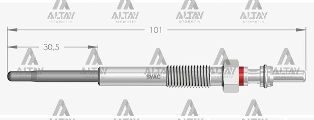 KIZDIRMA BUJİSİ (ISITMA) 508 2.2  HDI / C5 III 2.2 HDI / MONDEO 2.2 TDCI / S-MAX 2.2 TDCI / FREELANDER 2.2 TD4 / RANGE ROVER 2.2 D 5V