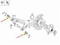 Salıncak Burcu Arka V-Class 638/2 97>03 Vıto 638 97>03 Vıano W639 06> Vıto W639 07>