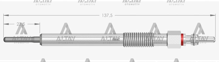 KIZDIRMA BUJİSİ (ISITMA) ASTRA J 1.7 CDTI / CORSA D 1.7 CDTI / MERIVA B 1.7 CDTI / MOKKA X 1.7 CDTI 4.4V