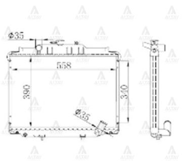 RADYATÖR SU L-300  90-08 22mm BRAZING