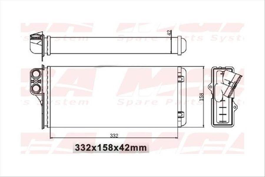 KALORIFER RADYATORU MEKANİK (RENAULT: MASTER II 2.5DCI 97>03)