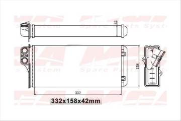 KALORIFER RADYATORU MEKANİK (RENAULT: MASTER II 2.5DCI 97>03)