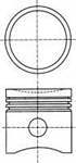 PISTON + SEGMAN 0.40 70.40 MM ( FIAT : UNO 60 1.1 89-12 ) ( ADET )