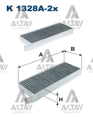POLEN FİLTRESİ 308 (T9) 13=> ÇİFTLİ KARBONLU