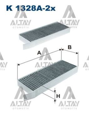POLEN FİLTRESİ 308 (T9) 13=> ÇİFTLİ KARBONLU