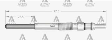 KIZDIRMA BUJİSİ (ISITMA) 407 2.2 HDI / C5 II 2.2 HDI / C5 III 2.2 HDI / 4007 2.2 HDI / 607 2.2 HDI / MONDEO 2.2 TDCI / S-MAX 2.2 TDCI / X-TYPE 2.2 D / FREELANDER 2.2 TD4 / RANGE ROVER EVOQUE 2.2 D 11V
