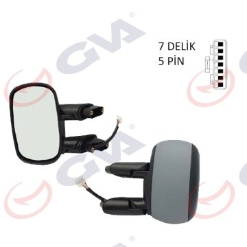 DIŞ DİKİZ AYNASI SOL DOBLO 01> ELEKTRİKLİ+ISITMALI+ASTARLI+KONVEKS 3 FİŞ