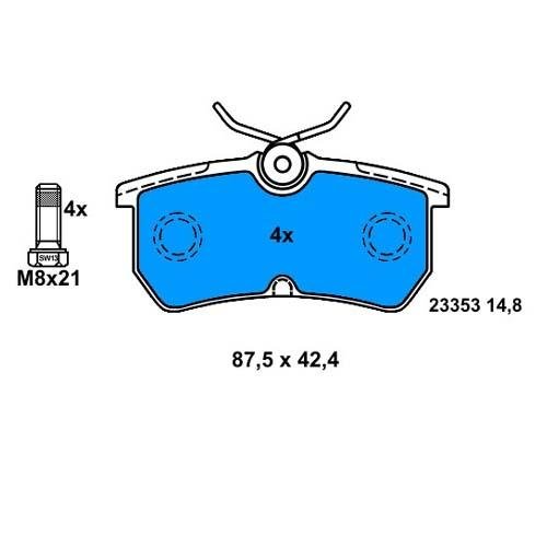 (x) ARKA BALATA FOCUS (98-04 ) FIESTA 05=>