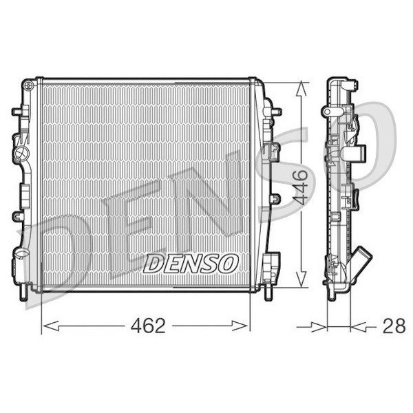 Radyatör Kangoo 1.5Dcı (K9K) 01=> (Ac+Klimasız+Mek) (470X461X34)