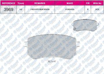 FREN BALATASI ARKA WVA24276 PICANTO I10 08-11