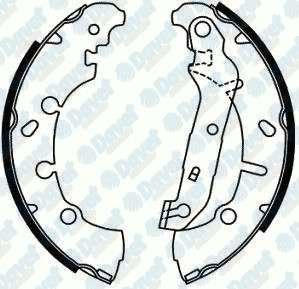 ARKA FREN BALATASI (PABUC) FIESTA IV / V 95>08 FUSION 02 /> FORD KA PUMA 1,6 97>02 MAZDA II 03>