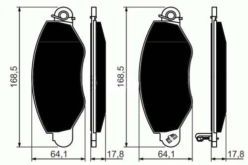 (X) Ön Balata Transit V184 8.00=>