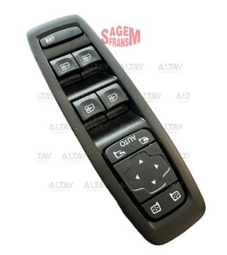 DÜGME CAM AÇMA MEGANE IV / SCENIC IV / TALISMAN / KADJAR (DÖRTLÜ) AYNA AYAR DÜGMELI ÇERÇEVELI KATLANIR SOL