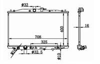 SU RADYATORU BRAZING HONDA ACCORD 03-08 2.4 A/T