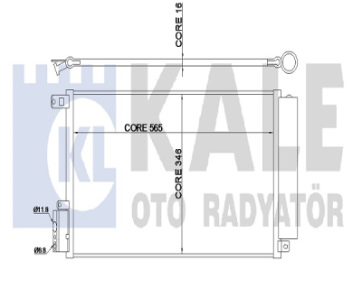 Klima Radyatörü Kondenser/Brazıng (Al/Al)/565X346X16 Doblo Iıı/Alfa Romeo/Combo 1,4