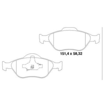 Ön Balata Fıesta 1.4Tdci Absli 00=> Fusıon 02=> Mazda 121 96=> Mazda 2 03>