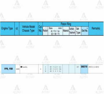 SEGMAN 626  92-97 2.0 /   83.00mm / FS / STD TAKIM