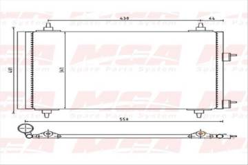 KLIMA RADYATORU-(PEUGEOT: 307   ''1.4-1.6-2.0-1.4 HDI-2.0 HDI'' 01-- )