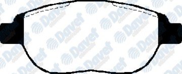 FREN BALATASI ON CIFT FISLI WVA 23600 PEUGEOT P307 1.6 LINEA 1.4 T-JET 16V 07-> GRANDE PUNTO 1.4 T-JET 16V 05-10