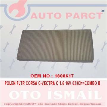 POLEN FİLTRESİ (KARBONLU) COMBO 01=>CORSA C 00=>VECTRA C 02=>TIGRA 04=>1.4-1.6-1.8-16V-1.2-2.0DTI