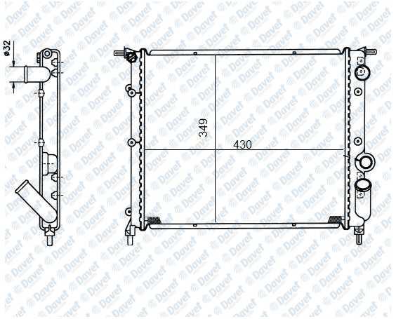 Motor Radyator R19 Karburatorlu (430×378×23)