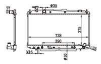 SU RADYATORU BRAZING TOYOTA RAV4 00-06 2.0 A/T BENZİNLİ