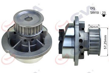 DEVİRDAİM ASTRA G-VECTRA B-C-CORSA C-MERIVA-ZAFIRA-COMBO 05>1.4 16V-1.6 16V(X14-Z14-X16-Z16) (BALANSLI TIP)