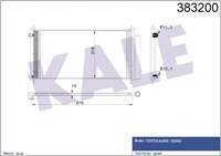KLIMA RADYATORU KONDENSER (TOYOTA: COROLLA 07>18 ''1.33-1.4 D4D-1.6-1.8''/ AURIS 07>18 /  AVENSIS 08> / VERSO 09> )  655×318×16