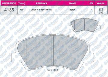 Fren Balatası On Hyundaı I30 12-> Accent Blue 10-> Elantra 11-> Kıa Ceed Rıo 12->
