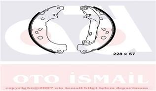 ARKA PABUÇ BALATA TRANSİT TOURNEO CONNECT 1.8 1.8Dİ 1.8TDCİ (02-12.2013) (228x57)