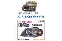 ON FAR SOL MOTORU UZERINDE  AUDI A3 03-