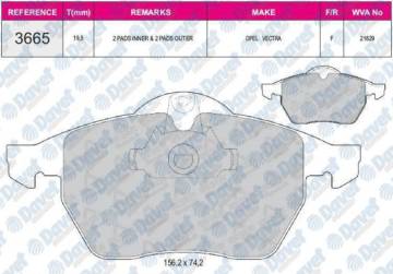 ON FREN BALATASI VECTRA B X20XEV