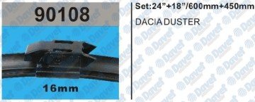 SILECEK SUPURGESI 600MM+450MM MUZ TIP APARATLI DACIA DUSTER 17->