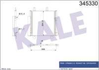 KLIMA RADYATOR (CITROEN: C1 II  1.0  1.2 VTI  14-/PEUGEOT 108 1.0 VTI 1.2  14- / TOYOTA: AYGO 1.0-1.2 2014>)