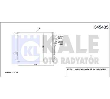 RADYATÖR KLİMA SANTAFE 10-12 2.0 DİZEL