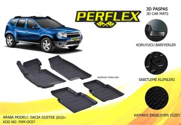 Perflex 3D X-Mat Havuzlu Paspas Çeşitleri Bej Dacıa Duster 2010+ 2010+ 3D X-Mat 5 Pcs